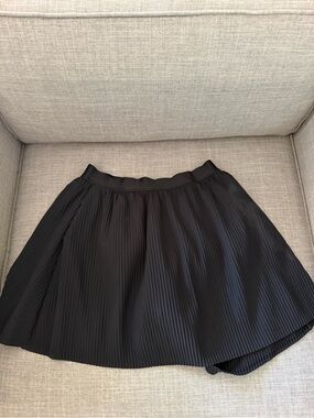 all in motion Black Pleated Skater Skirt